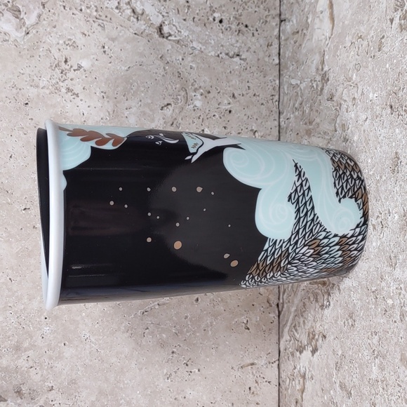 Starbucks 2018 Holiday Siren 12oz Ceramic Tumbler w/Lid - Picture 3 of 8